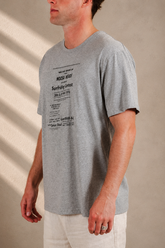 NL Noosa Contest Tee Grey Marle