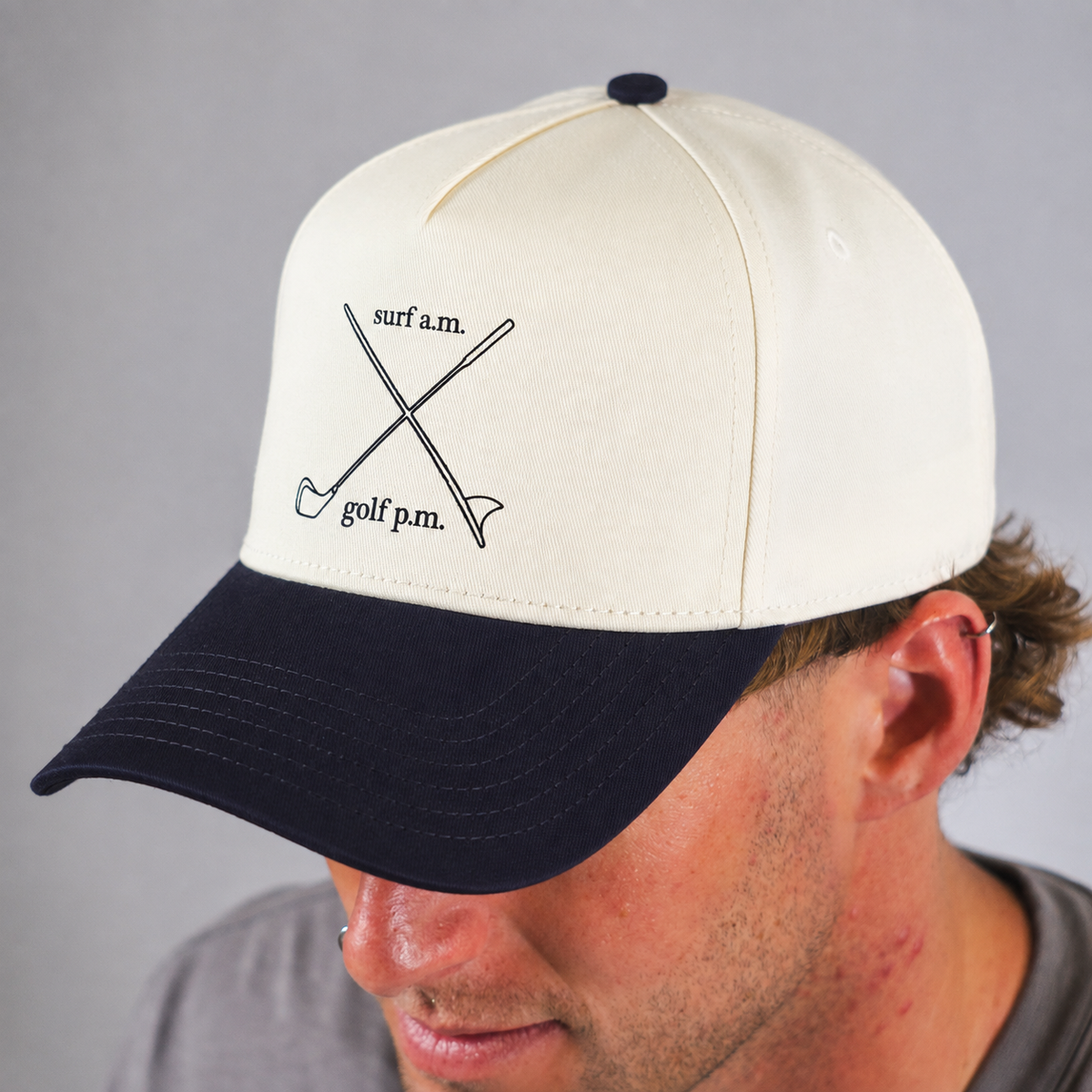 NL Surf am Golf pm Cap - Natural/Midnight