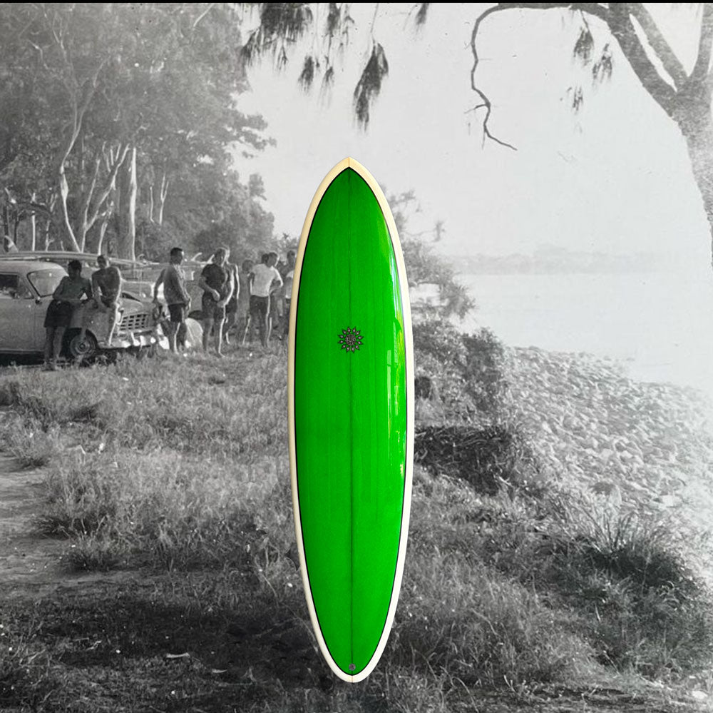 7'4 Boiling Pot Moss Green Deck Cream Bottom