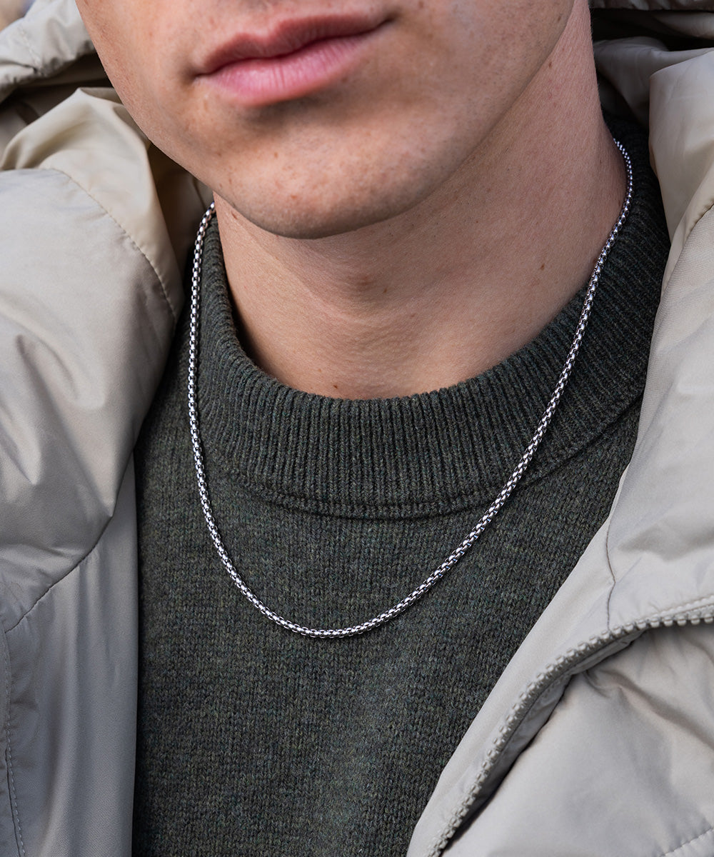 PH Boxchain Necklace - Silver