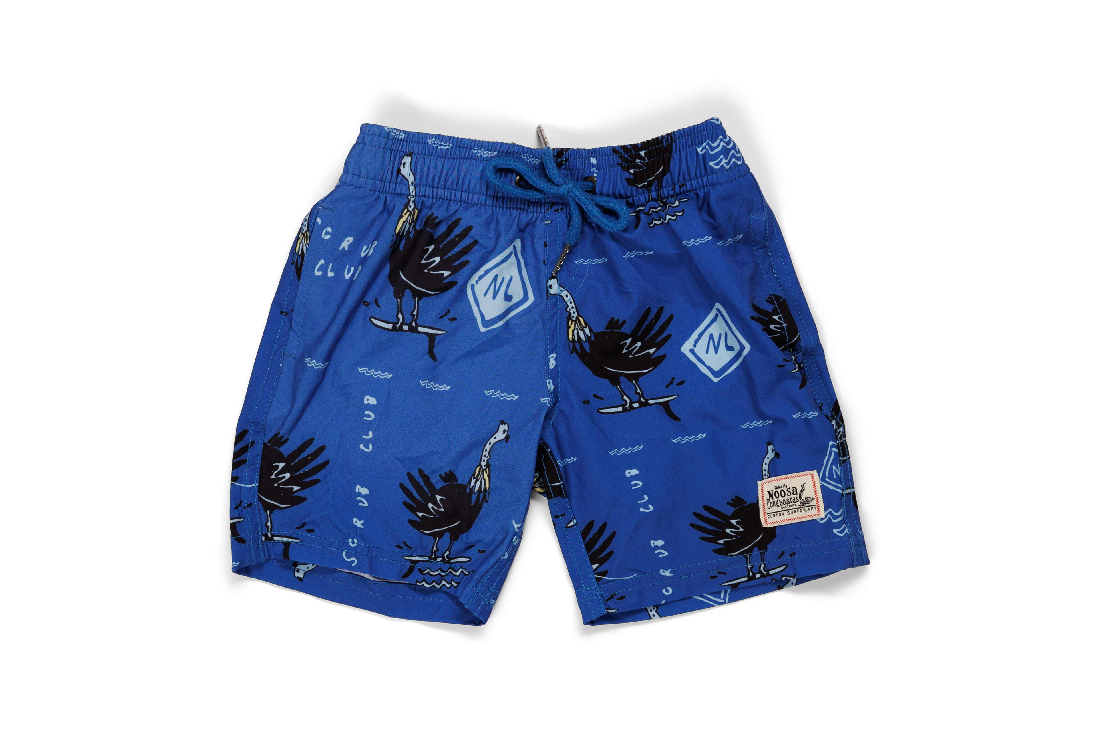Kids Scrub Club Swim Shorts Blue