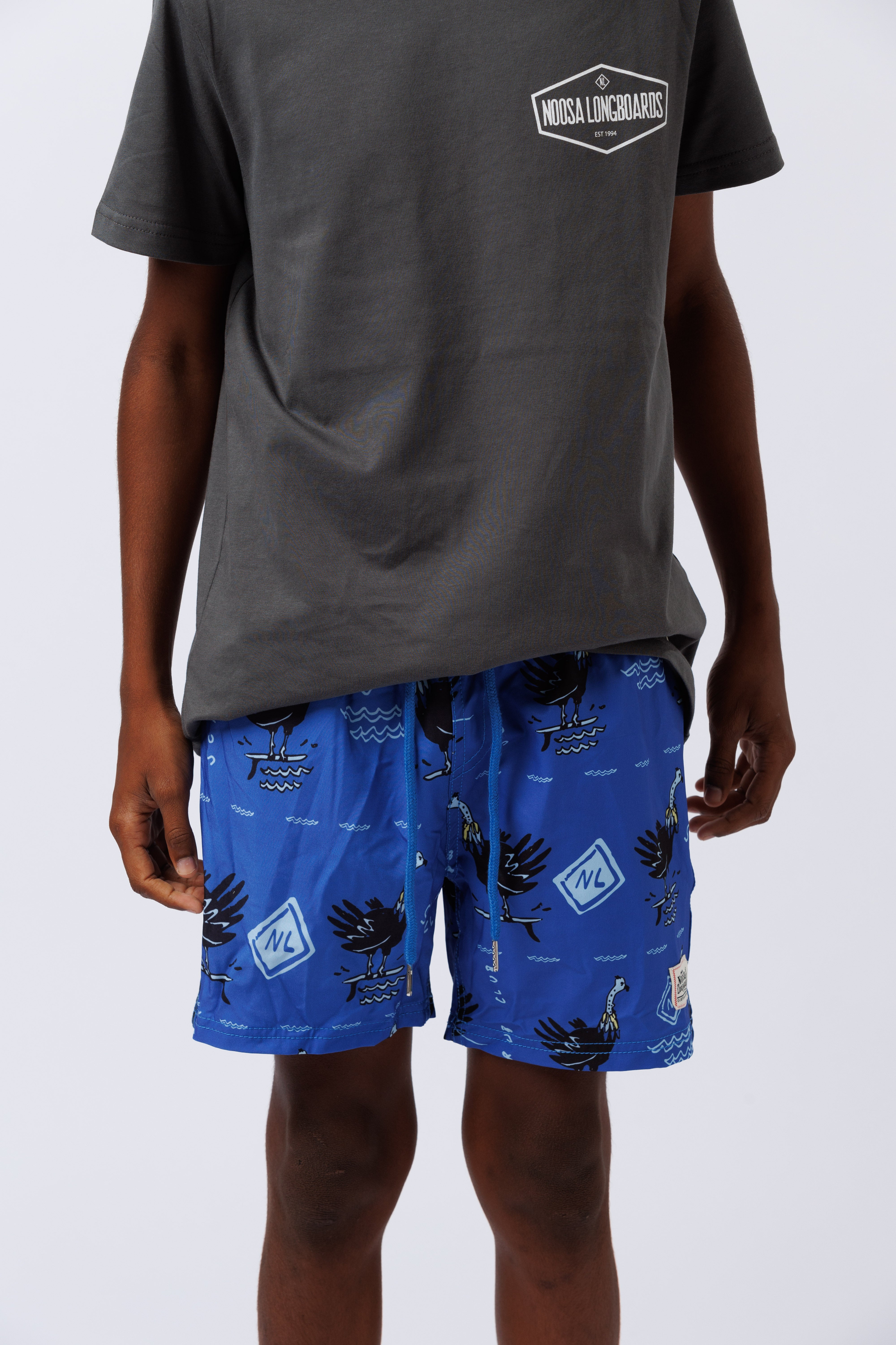 Kids Scrub Club Swim Shorts Blue