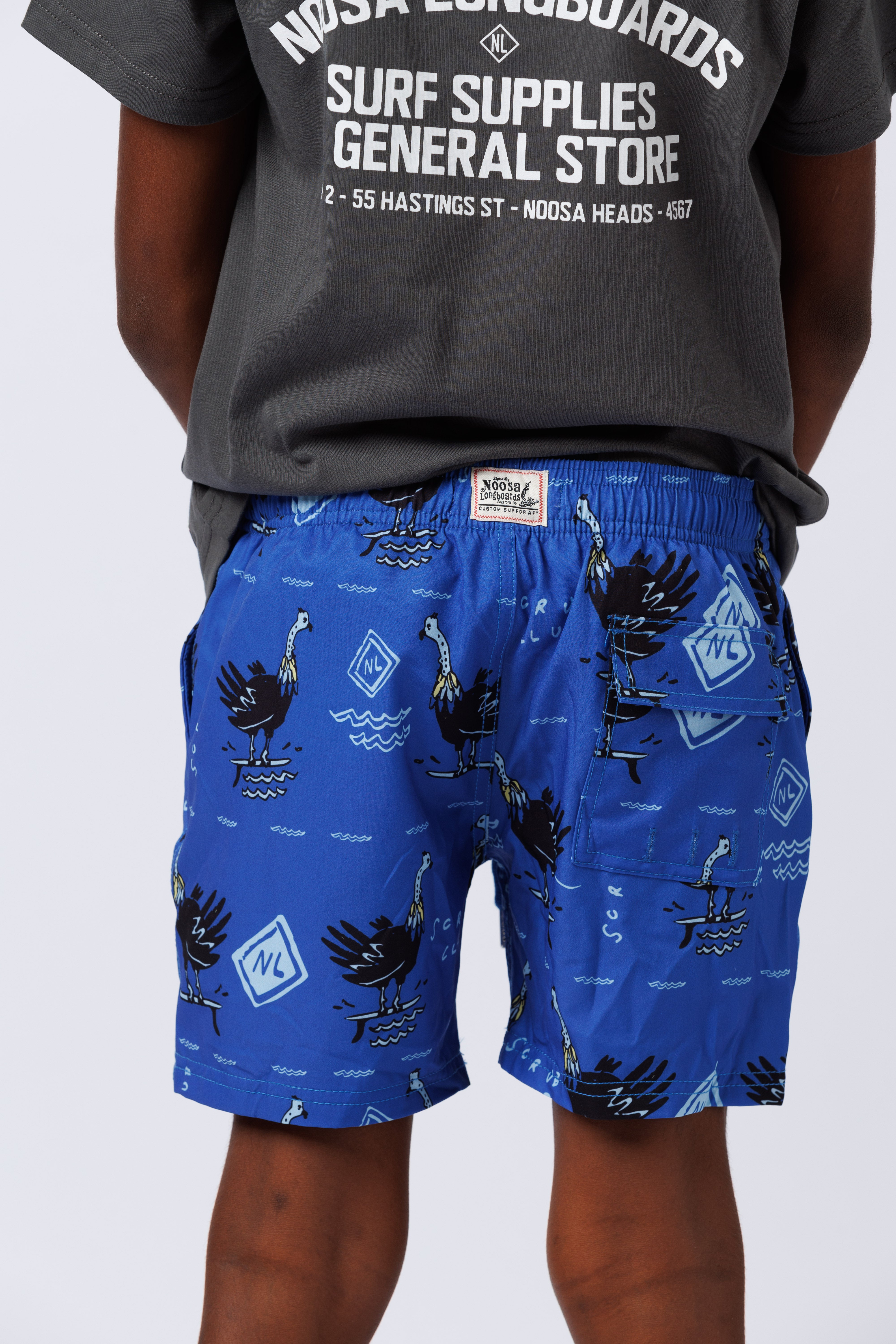 Kids Scrub Club Swim Shorts Blue