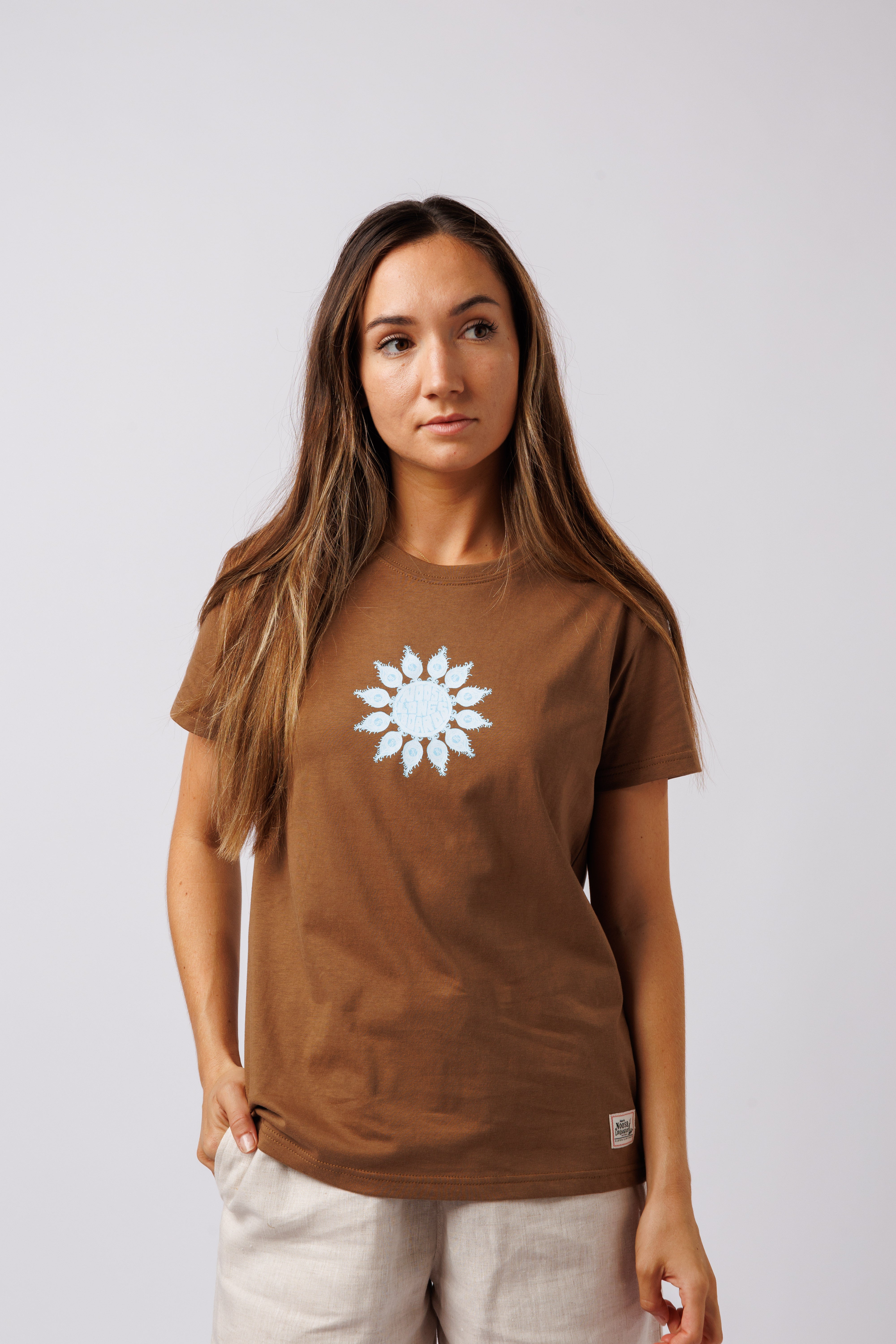 NL Womens Feather Tee Brown