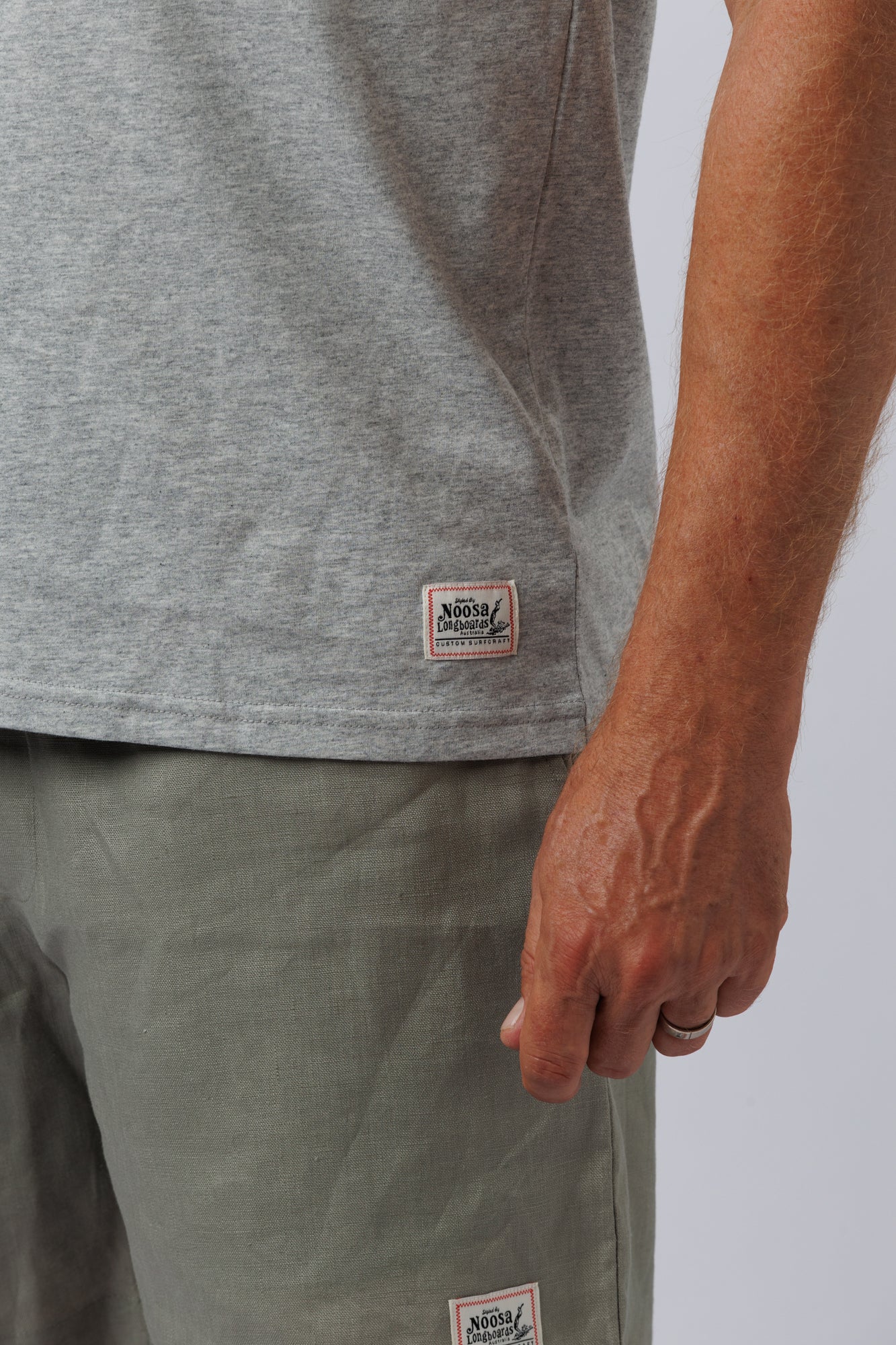 NL Mens Linen Short Eucalyptus