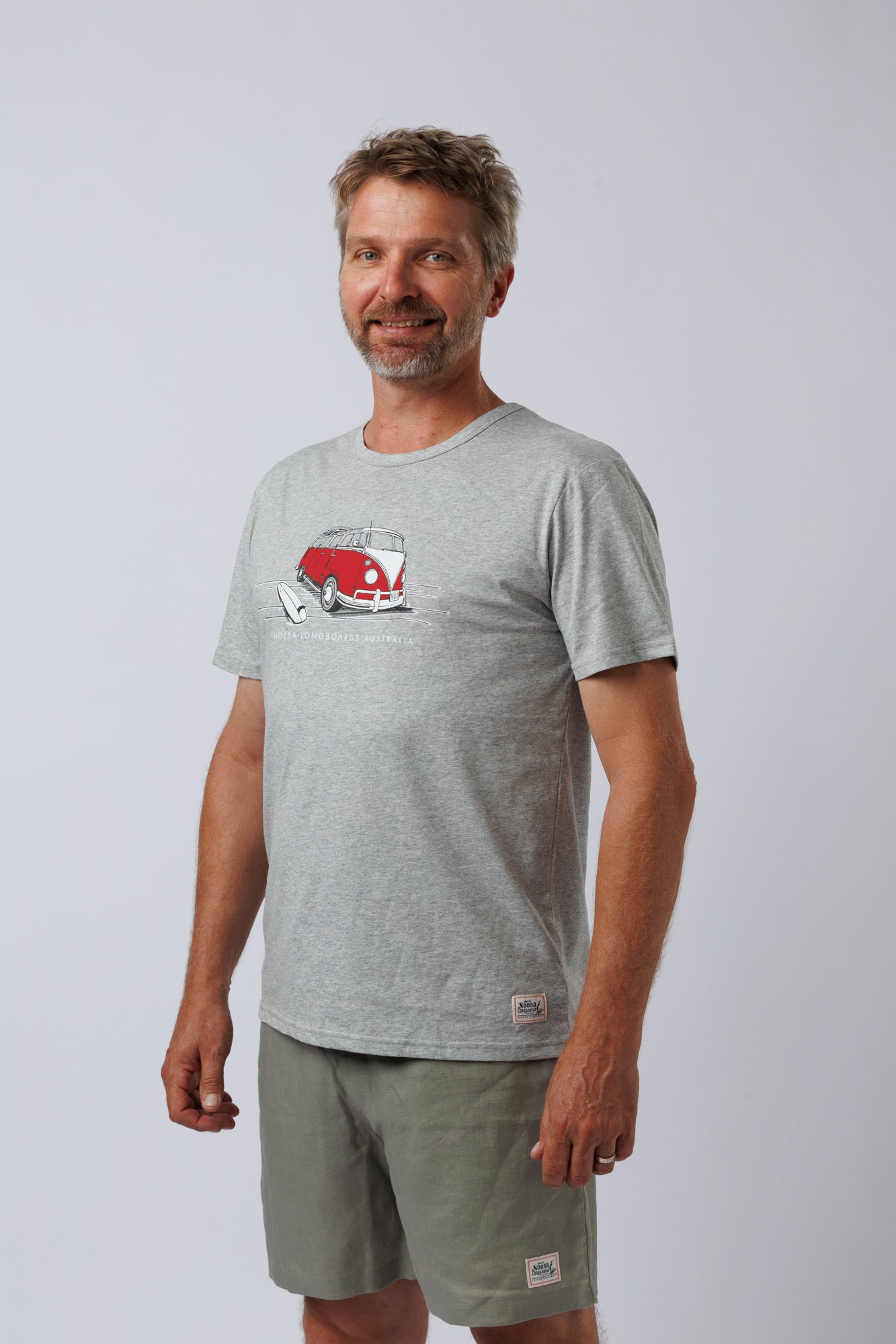 NL Mens Linen Short Eucalyptus