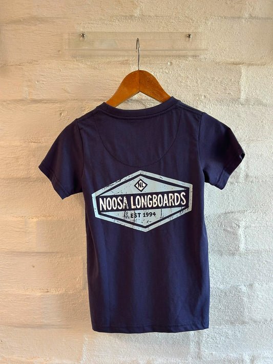 NL Vintage Hex Kids Tee – Navy