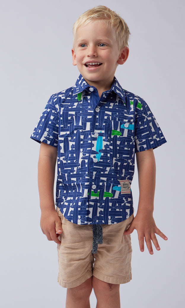 NL Kids Board Evolution Button up shirt