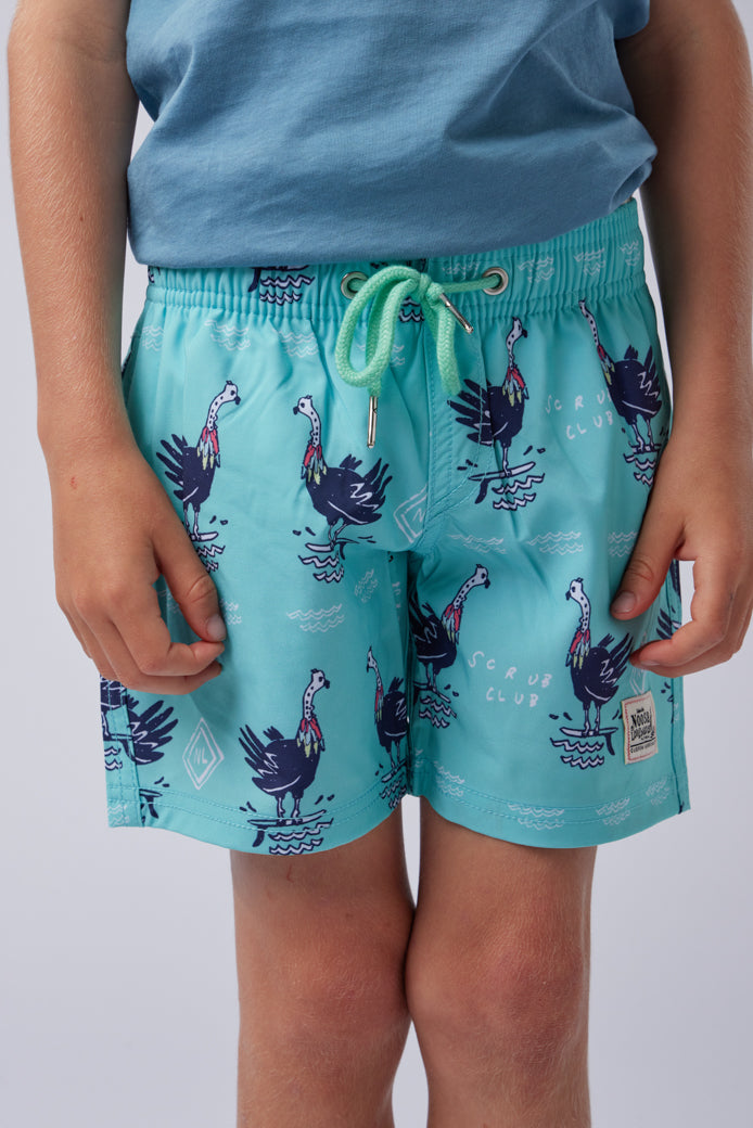 NL Kids Scrub Club Swim Shorts Teal