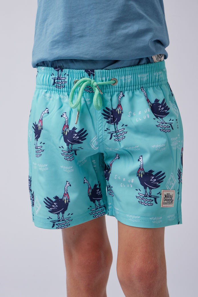 NL Kids Scrub Club Swim Shorts Teal