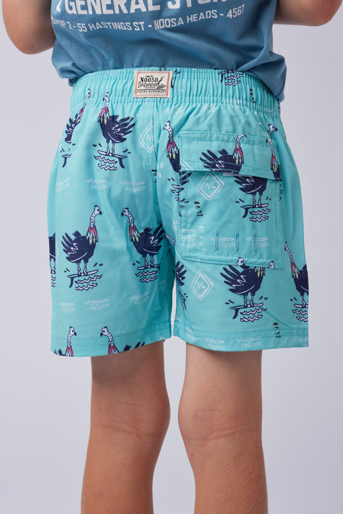 NL Kids Scrub Club Swim Shorts Teal