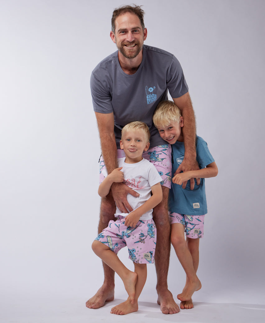 NL Kids Koala Swim Shorts Pink