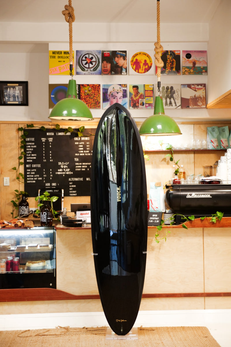 7'2" Vouch Evo Black polished deck insert