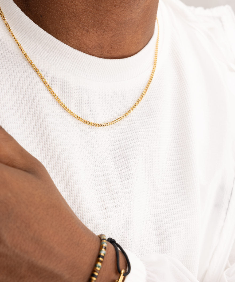 PH Curb Chain Necklace - Gold