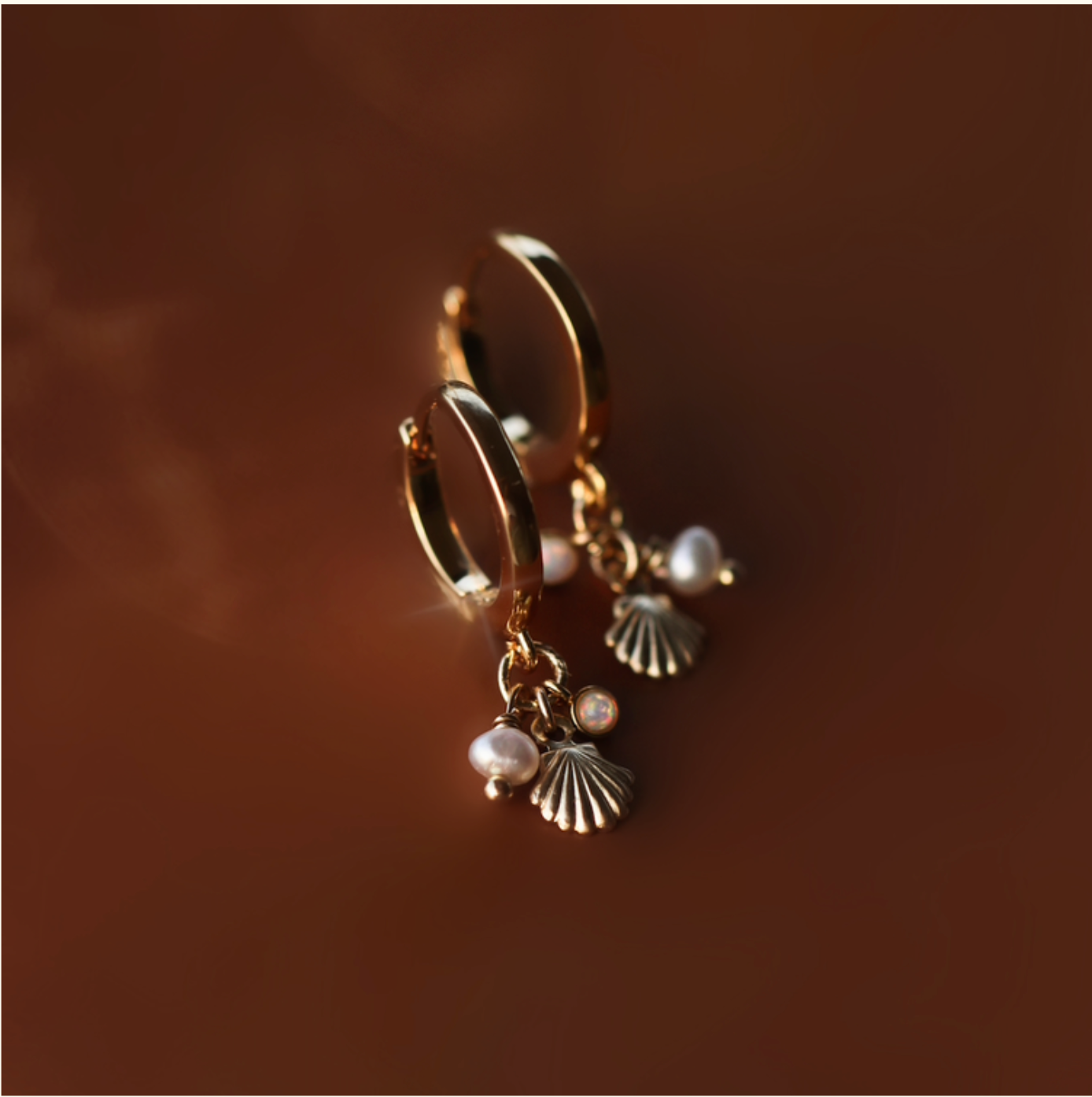 Mahloe Bayside Opal Hoops