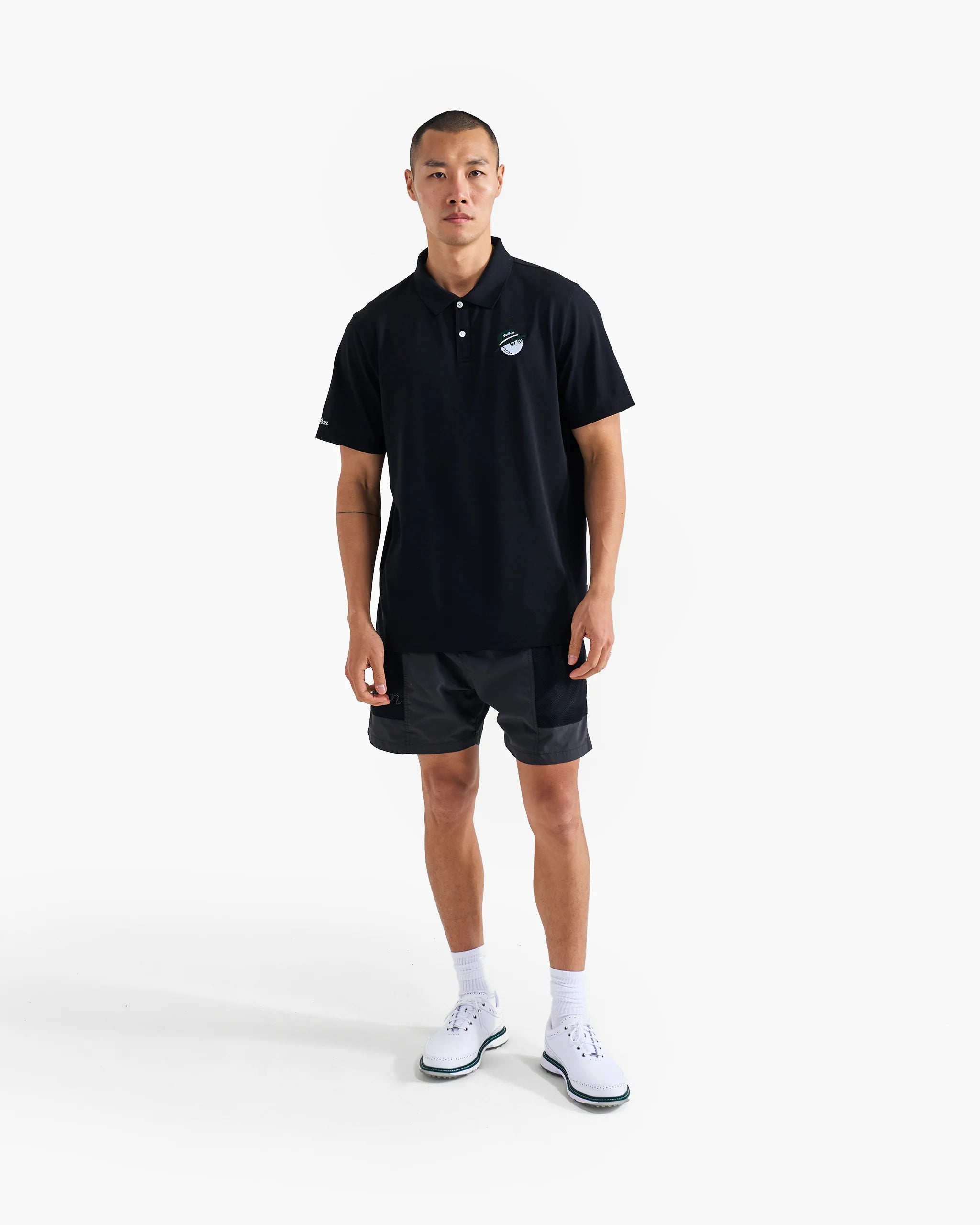 Malbon Cooper Core Polo - Black