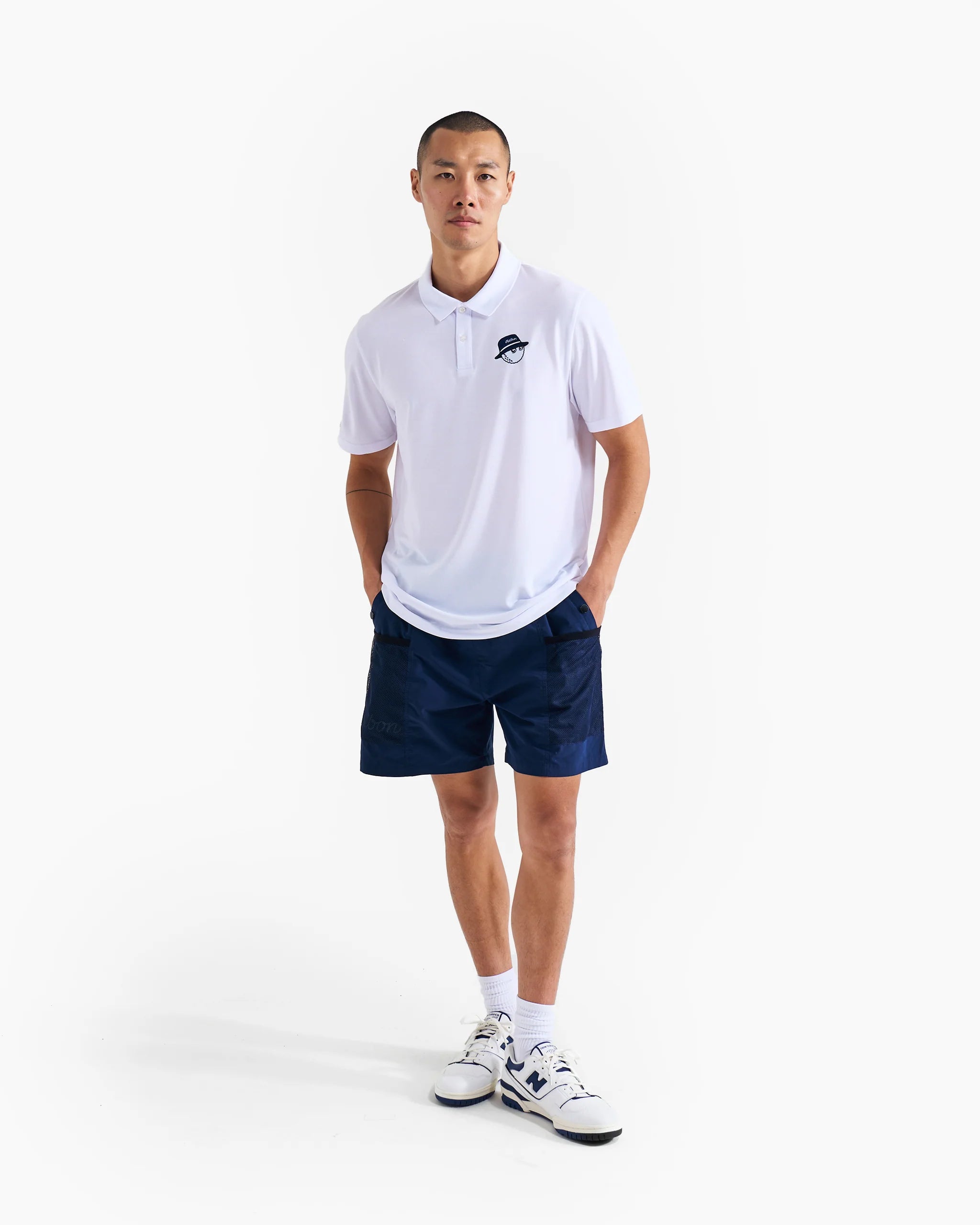 Malbon Cooper Core Polo - White