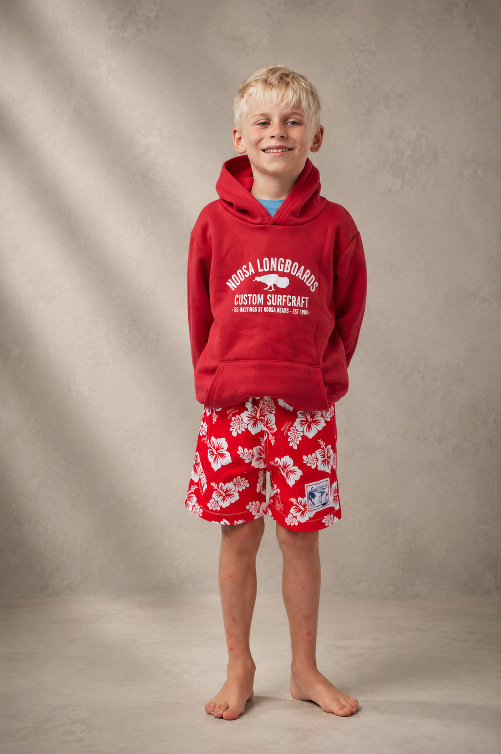 Kids Custom Surfcraft Hoody Red