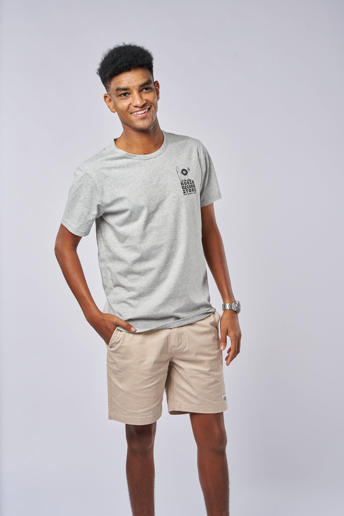 Record Store Tee Grey Marle