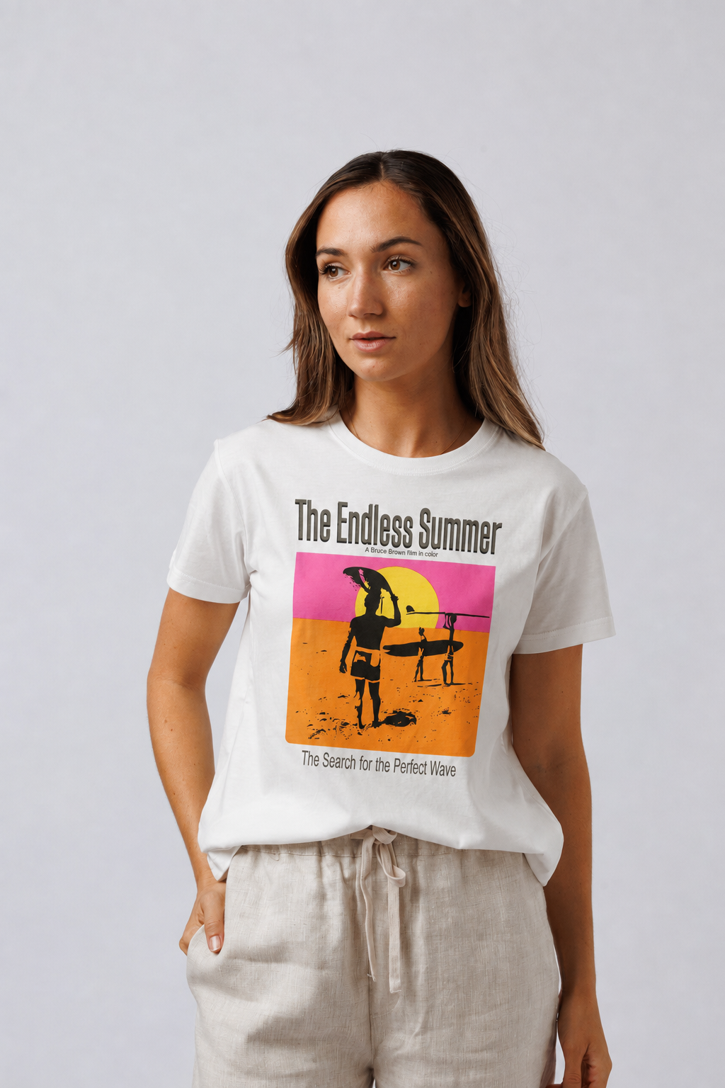 Womens Bruce Brown Endless Summer Tee Neon