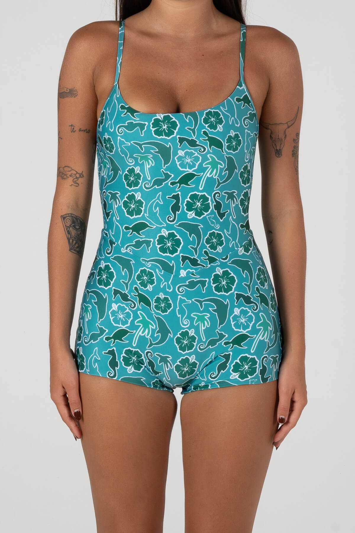 Inner Relm - Holiday Surf Suit Dolphin Green