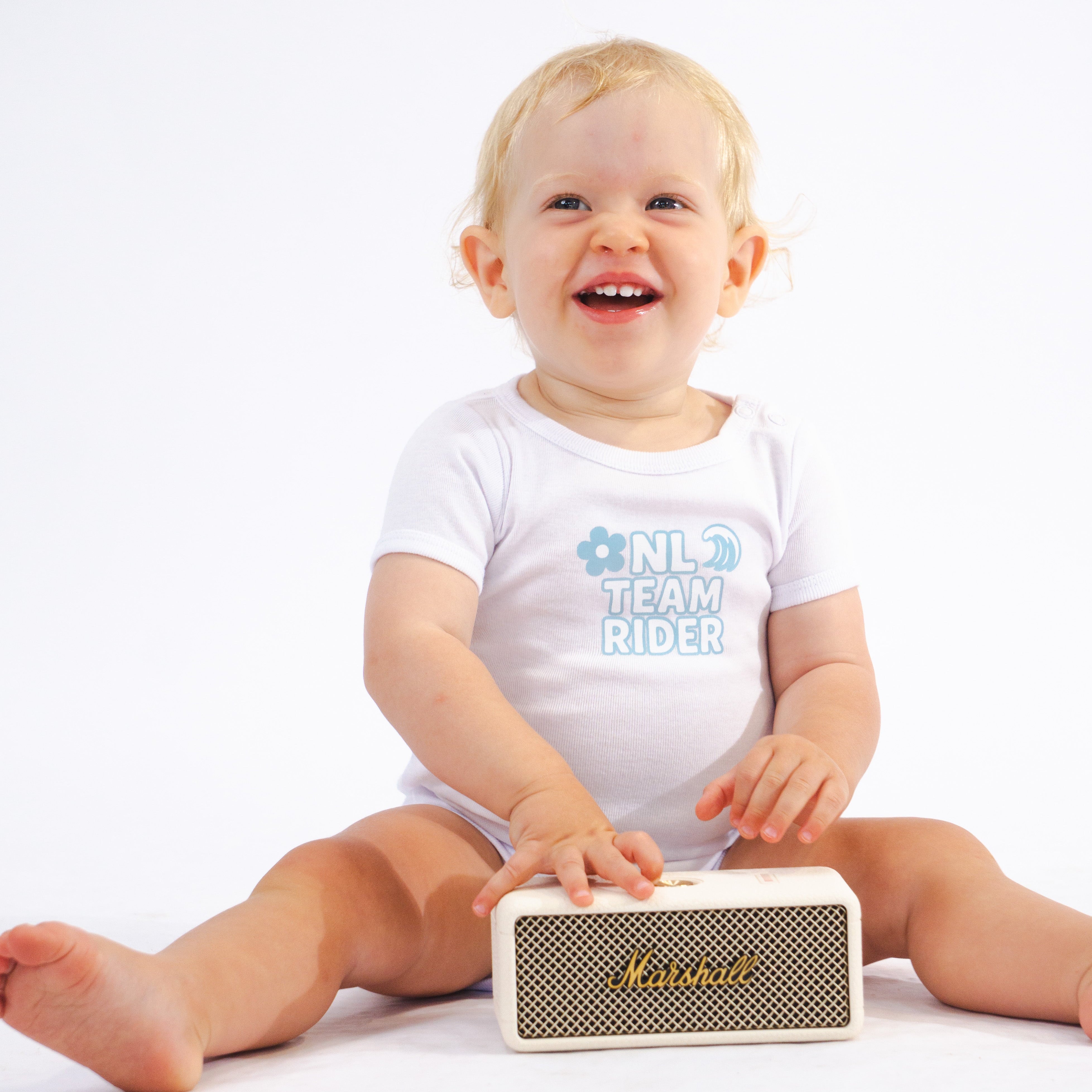 NL Baby Team Rider Onesie – White