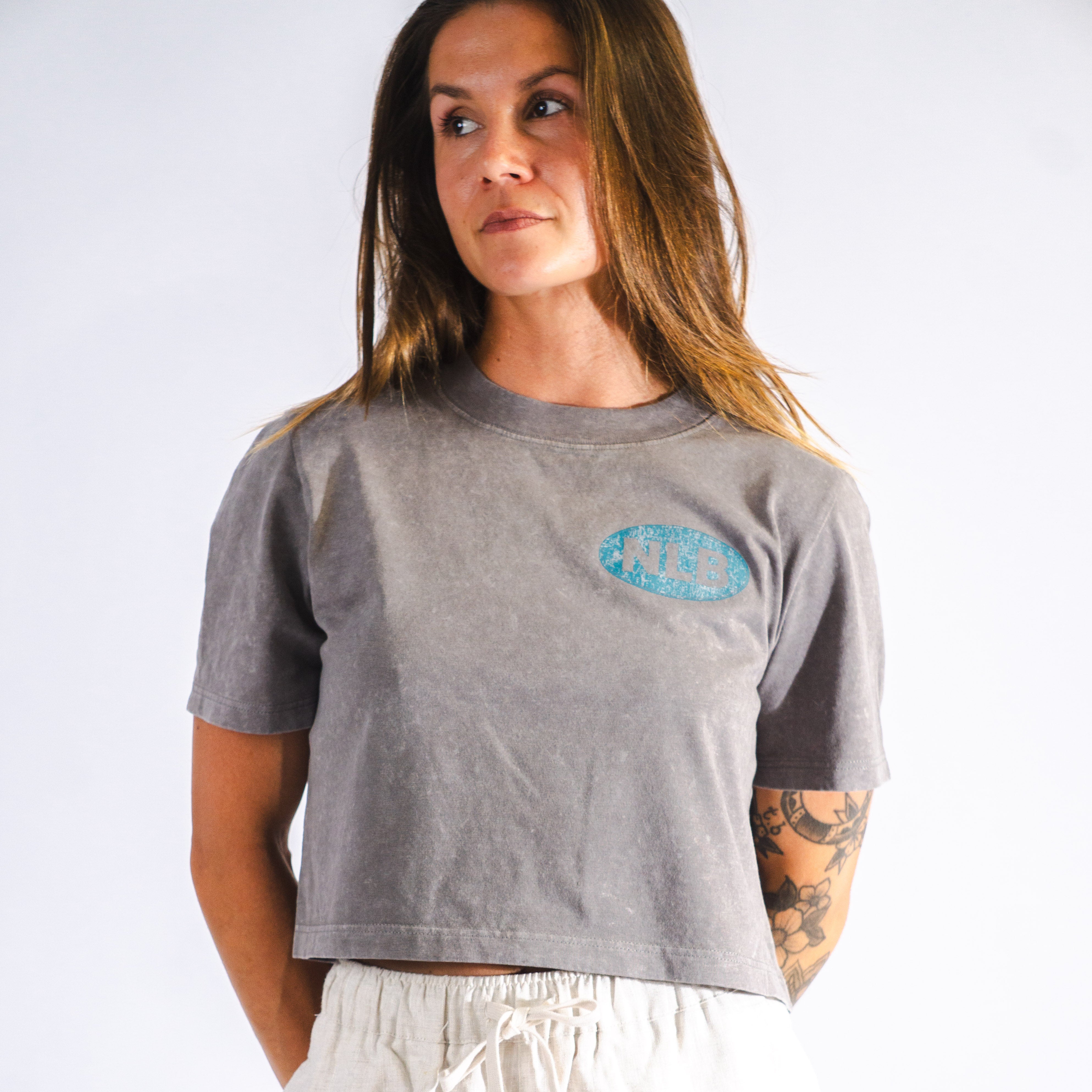 NL NLB Crop Tee – Blue (Womens)
