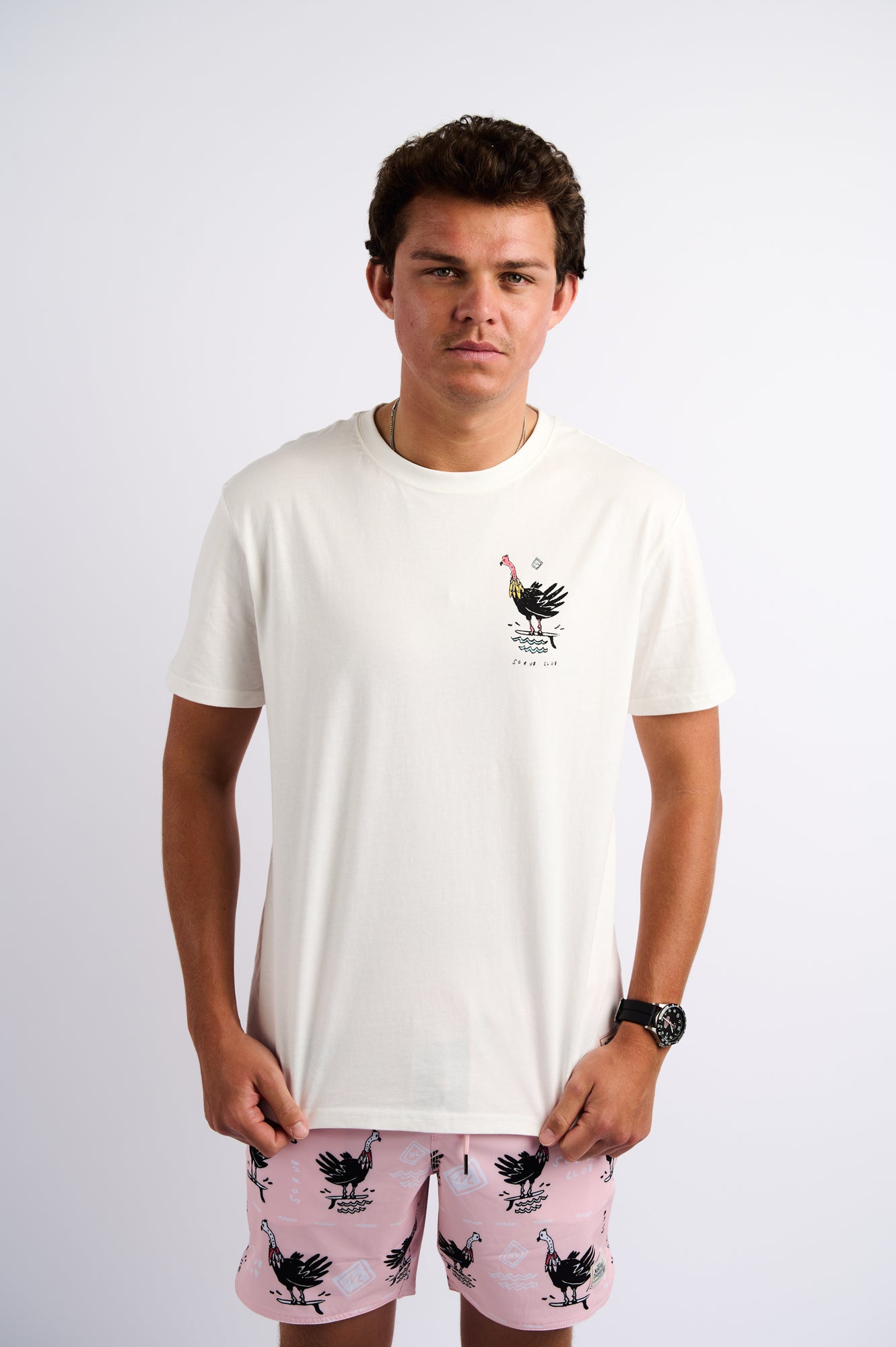 NL Scrub Club Tee White