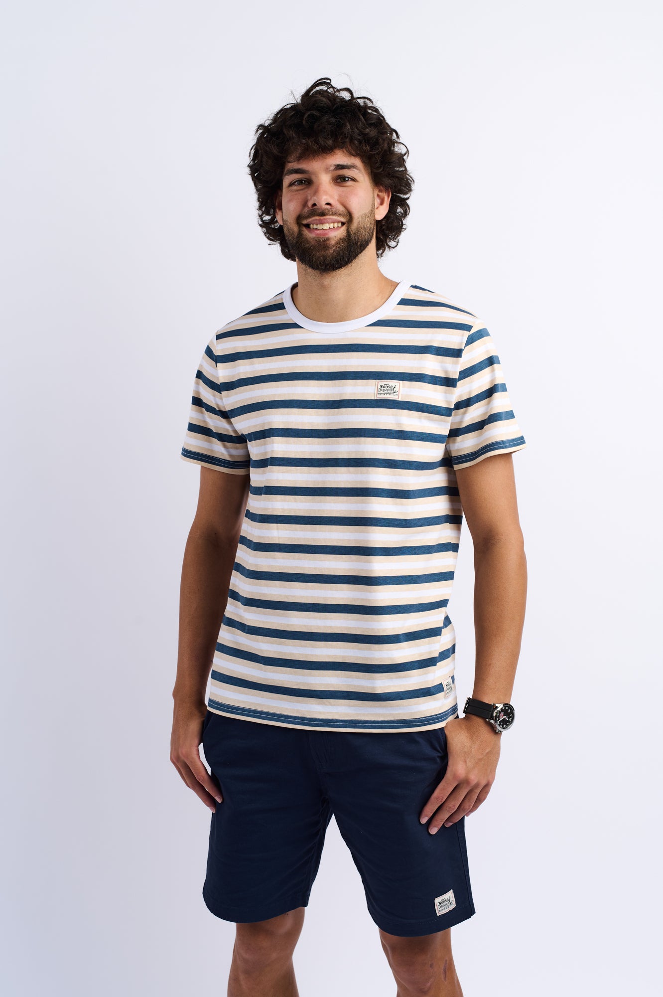 NL Stripe Tee Blue