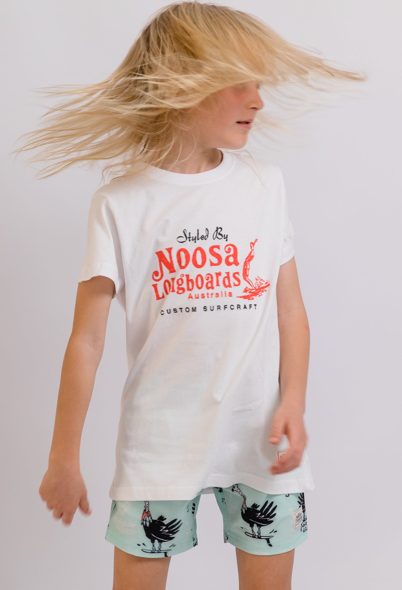 Kids Custom Surfcraft Tee White