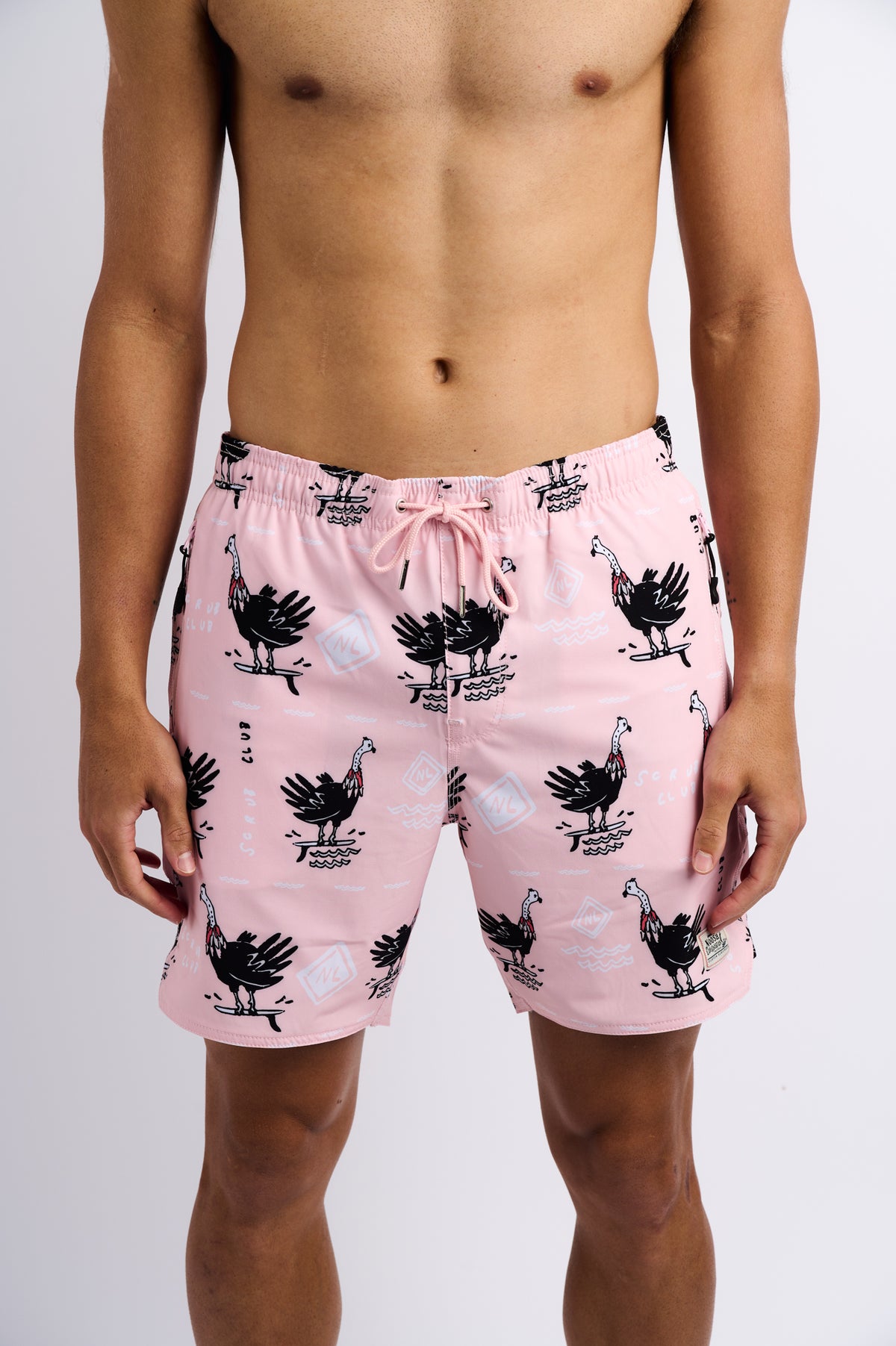 NL National Park Shorts Scrub Club Pink