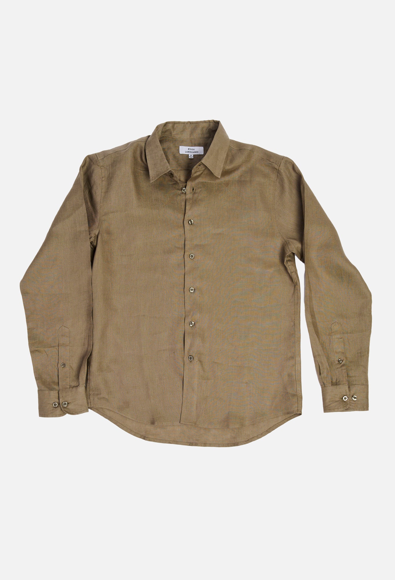 NL Linen Shirt Army Green
