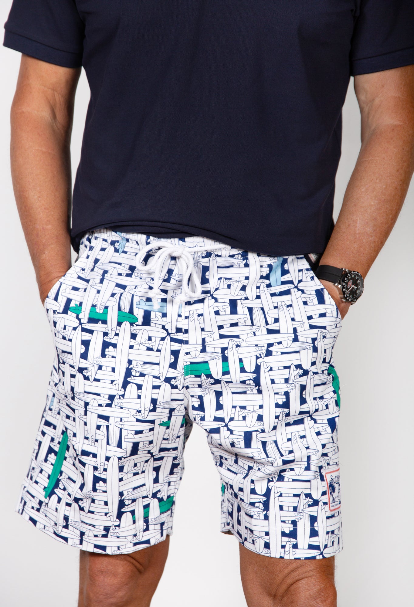 Surfaris Board Quiver Cotton Shorts (Made In Australia)