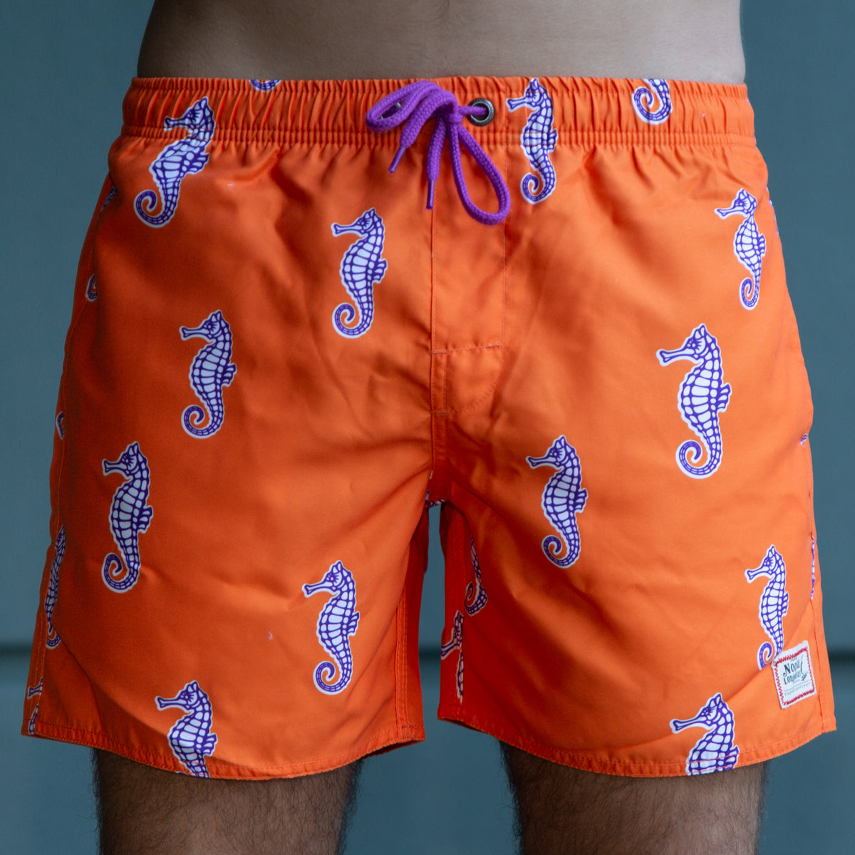 NL Seahorse Swim Trunk - Orange