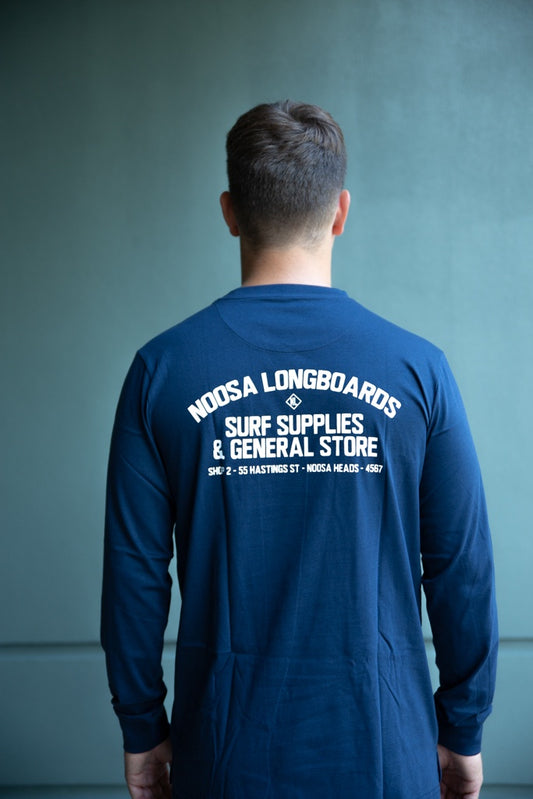 NL Navy Address Long sleeve Tee