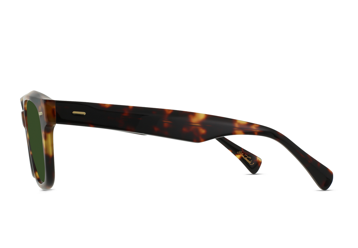 RAEN Carby Ristretto Tortoise / Bottle Green angle