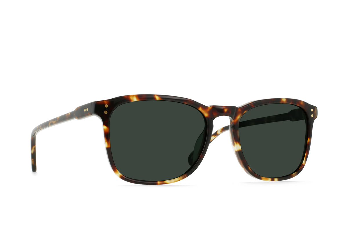 RAEN Wiley 56 Brindle Tortoise / Green Polarized side