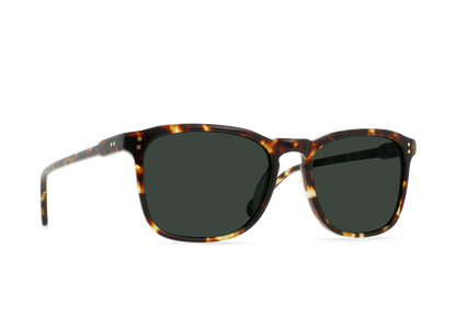 RAEN Wiley 56 Brindle Tortoise / Green Polarized side
