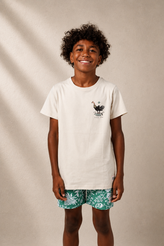 Kids Scrub Club Tee Oyster
