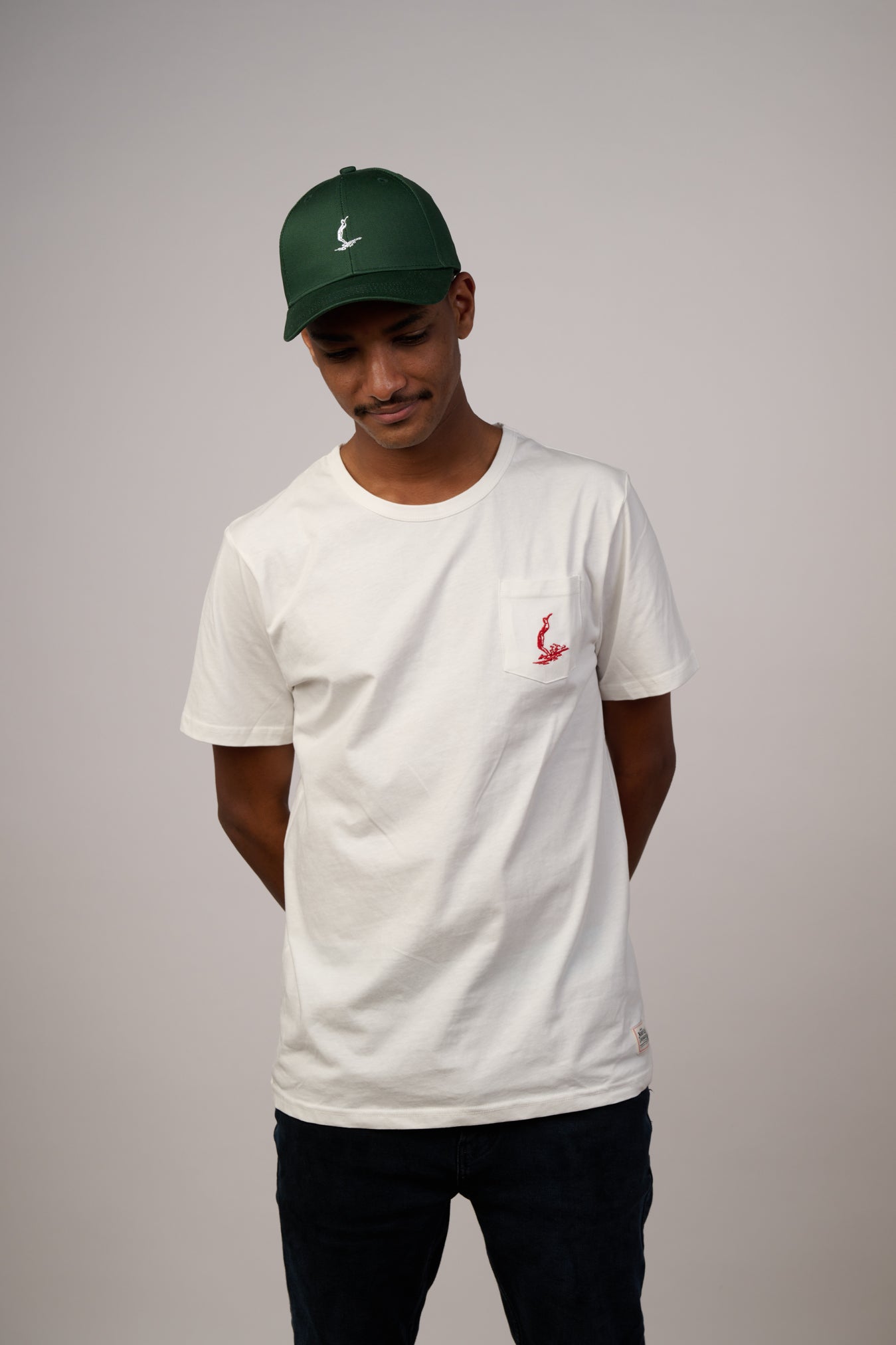 NL embroidered Logo Baseball Cap Dark Green