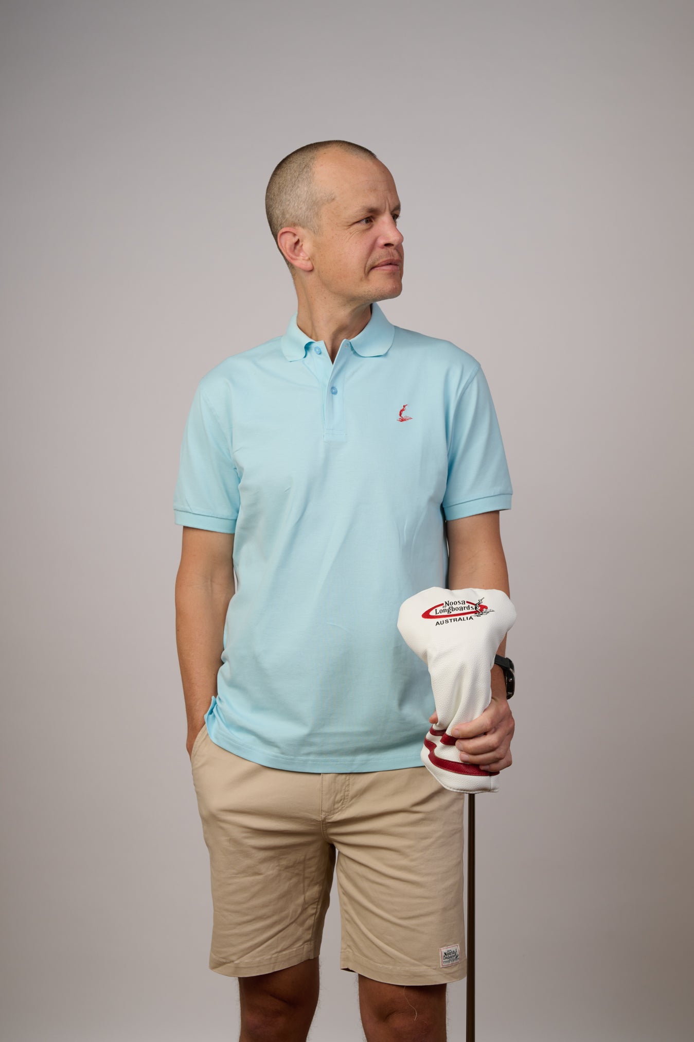 NL Embroidered Polo Light Blue
