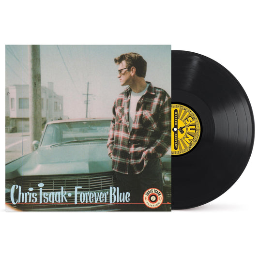 Chris Isaak Forever Blue vinyl record album cover