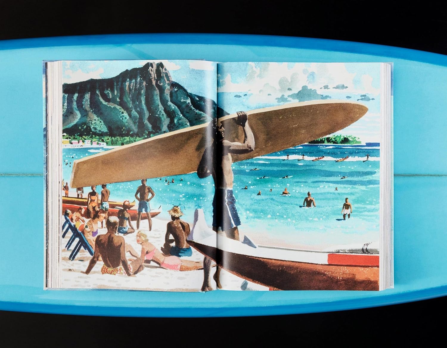 Jim Heimann surfing