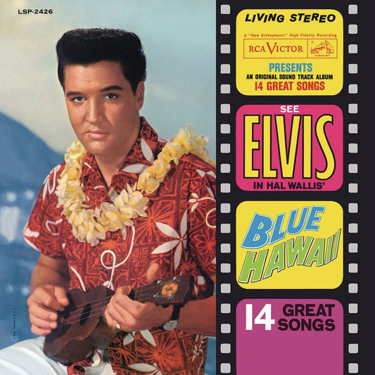 Elvis Presley Blue Hawaii vinyl record album cover art