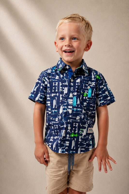 NL Kids Board Evolution Button up shirt