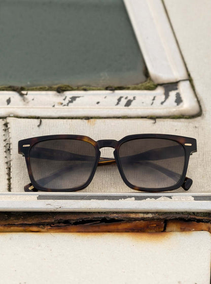 RAEN Adin Kola Tortoise / Green Polarized worn