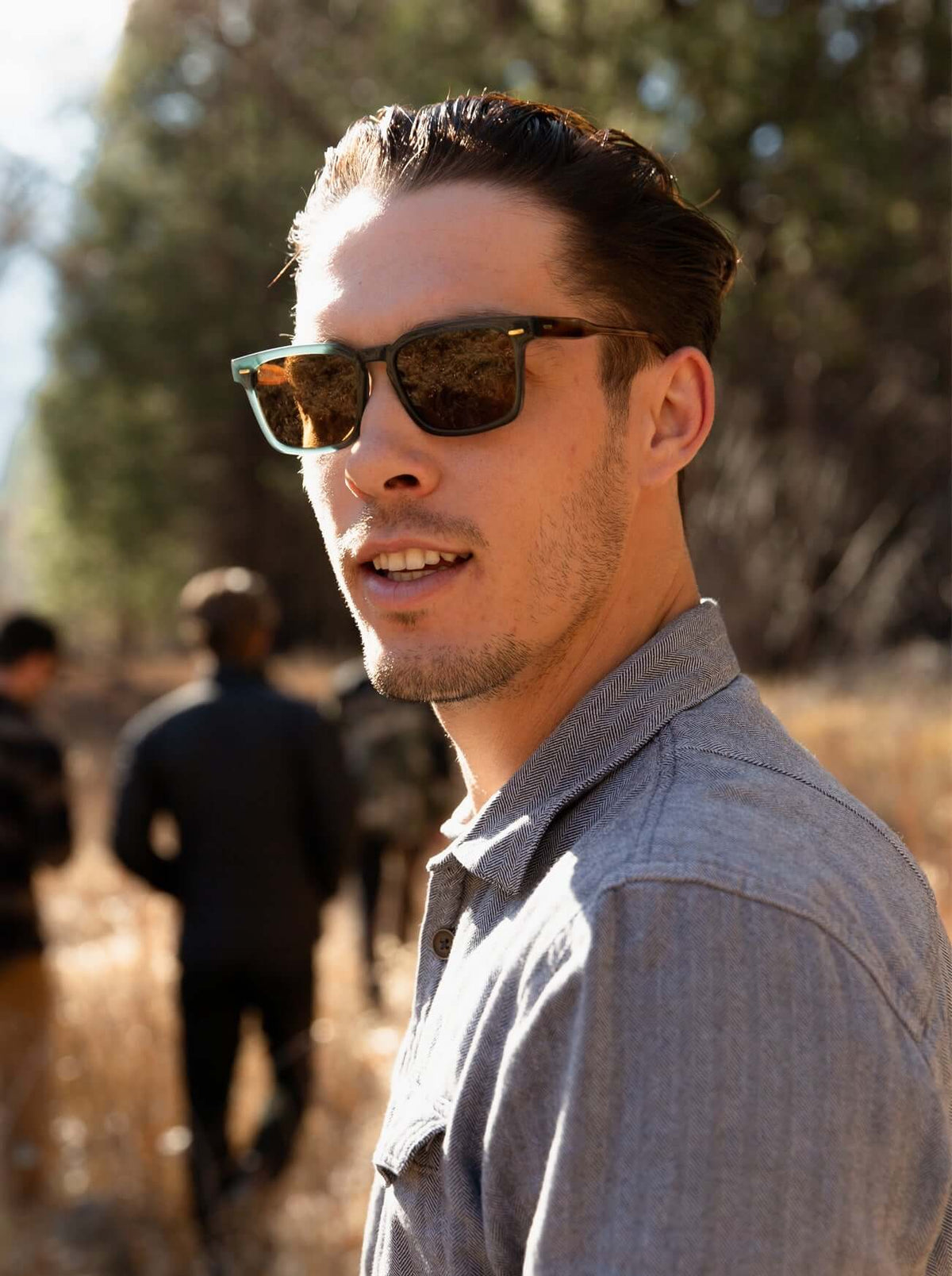 RAEN Adin Black / Dark Smoke Polarized worn