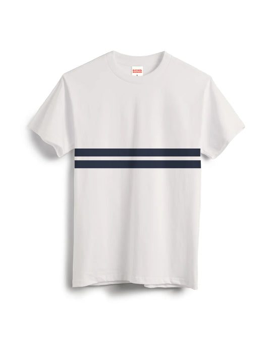 Birdwell Comp Stripe T-Shirt Vintage White