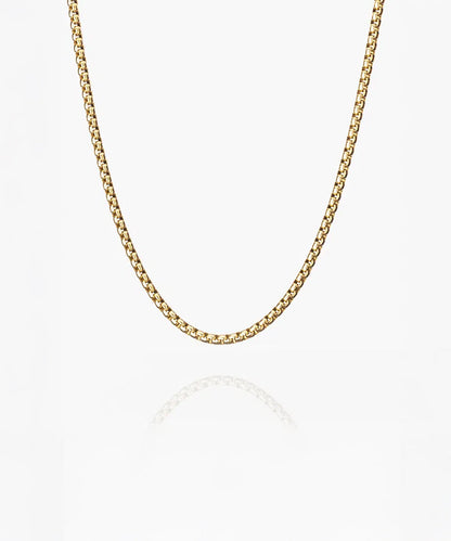 Pig & Hen Boxchain Necklace | Gold