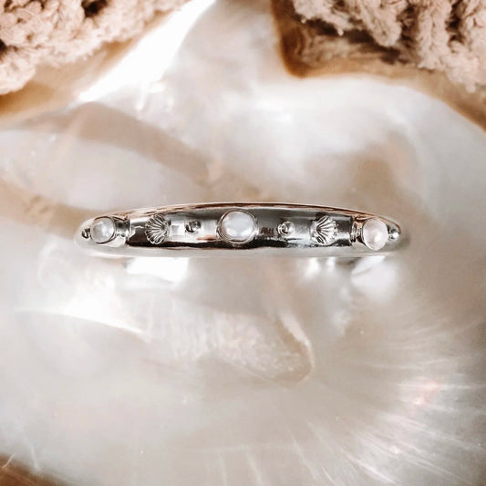 Mahloe ShellSea Silver Cuff